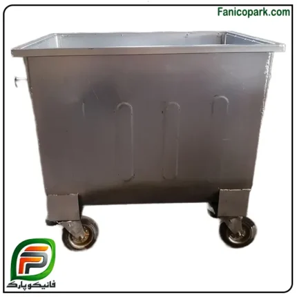 سطل زباله گالوانیزه ۶۶۰ لیتری مکعب